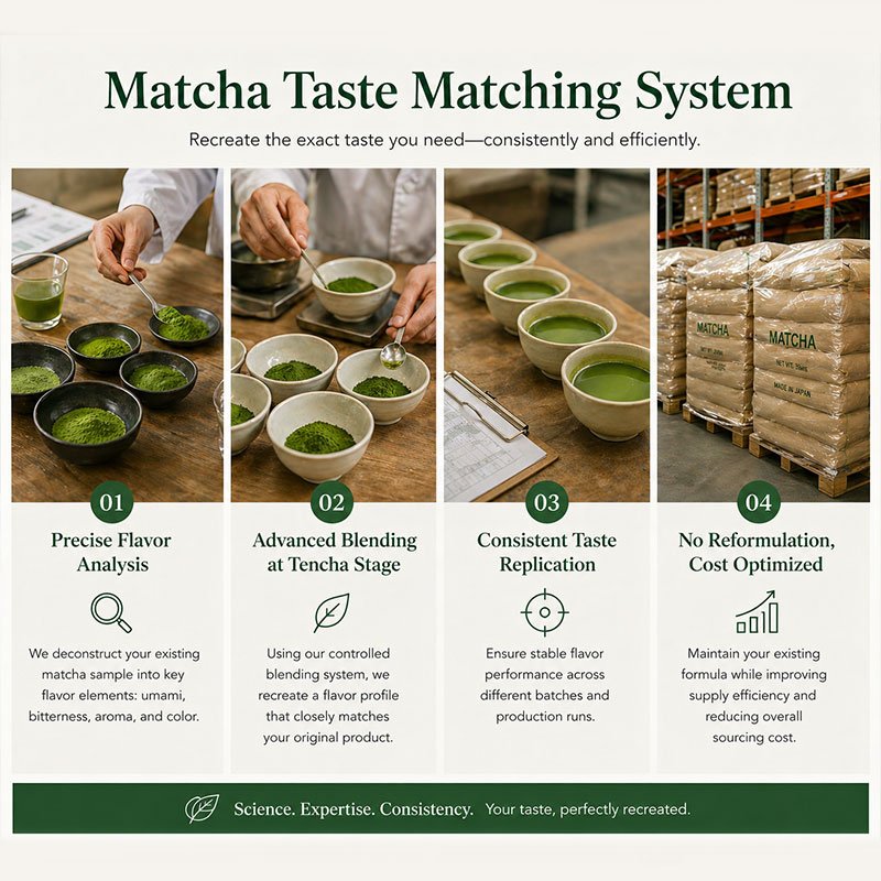 Wholesale 12 custom matcha blending process